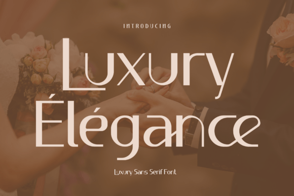 Luxury Élégance: A Modern Sans Serif Font for Digital Brands